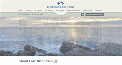 Desktop Screenshot of foreriverurology.com