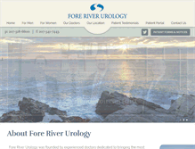 Tablet Screenshot of foreriverurology.com